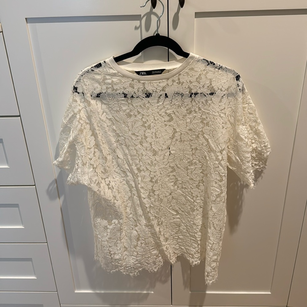 Zara lace tshirt